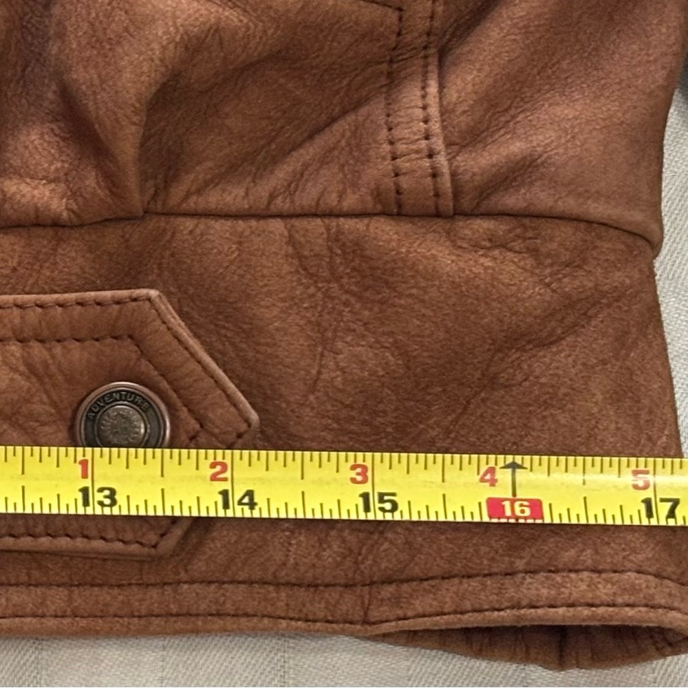 VTGWilson's Adventure Bound sueded leather brown bomber jacket w/thinsulateSMALL - Picture 12 of 13